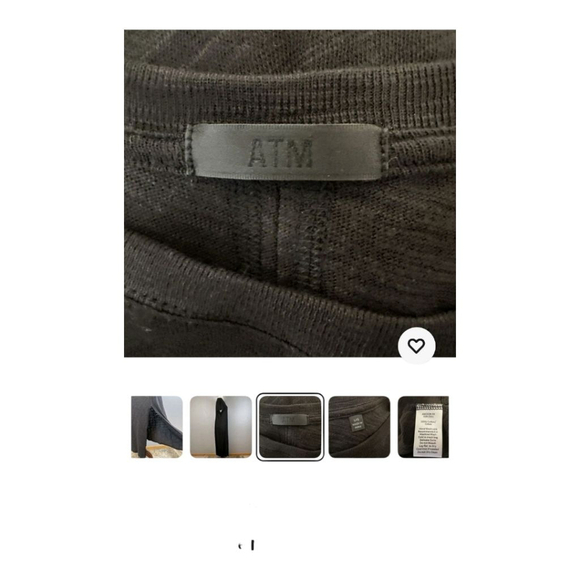 ATM Maxi Dress Size XS Black Short Sleeve - Picture 3 of 10